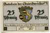 Германия. Нотгельд г. Оттерндорф 25 пфеннигов 1920
