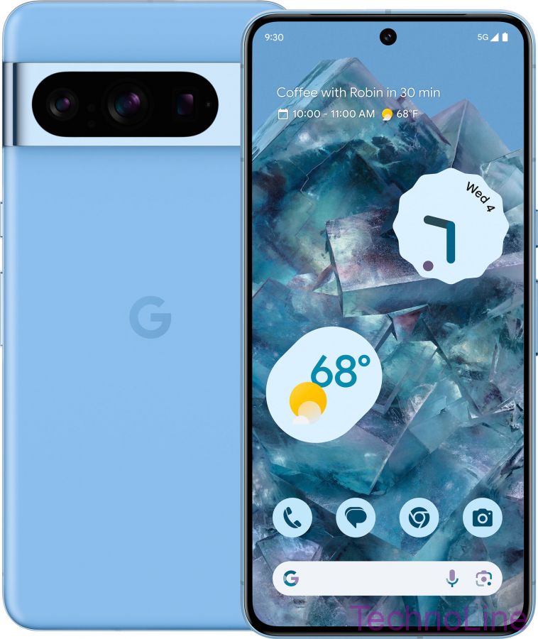 Смартфон Google Pixel 8 Pro 12/128 ГБ USA, Dual: nano SIM + eSIM, Голубой