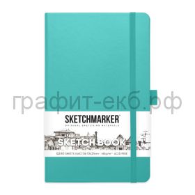 Блокнот А5 80л.нелин.Sketchmarker 140 г/м?  твердая обложка аквамарин 2314503SM