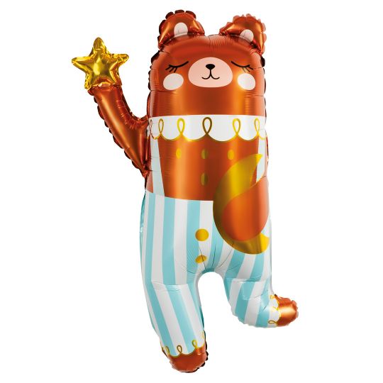 Мишка в пижаме со звездой шар фольгированный с гелием