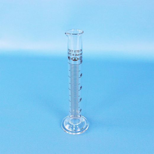 Цилиндр мерный 1-50-2, 50 мл, со стеклянным основанием, с носиком