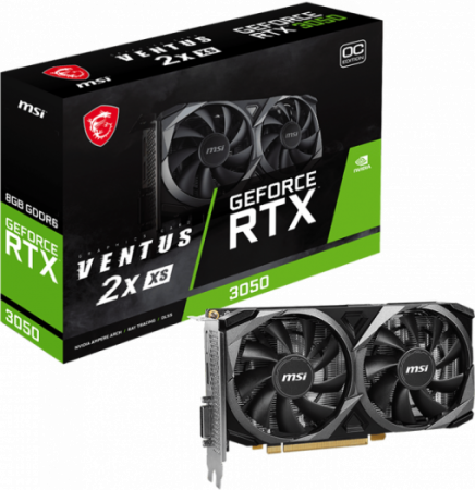 Видеокарта GeForce RTX 3050 8Gb MSI Ventus 2X XS 8G OC