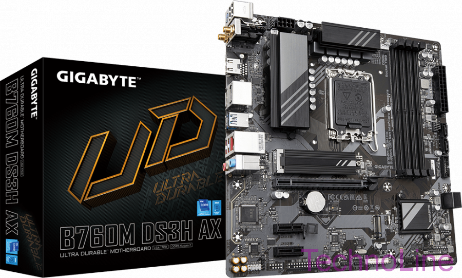 Материнская плата 1700 Gigabyte B760M DS3H AX DDR5