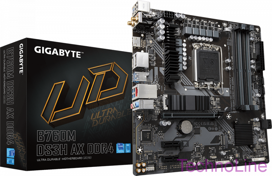 Материнская плата 1700 Gigabyte B760M DS3H AX DDR4