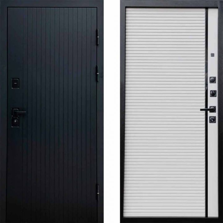 Входная дверь Termo-door Твист BLACK Porte white