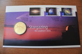 Австралия Набор марки + 1 доллар "Международный год астрономии" 2009 год UNC