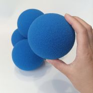 Поролоновый шар 10 см (плотный) синий