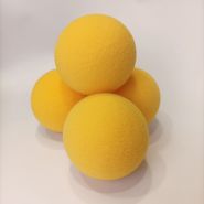 Поролоновый шар 10 см (плотный) жёлтый