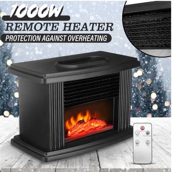 Мини камин/ Обогреватель-камин Flame heater с пультом