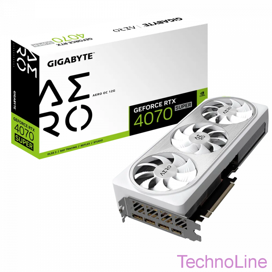 Видеокарта GeForce RTX 4070 Super 12Gb Gigabyte GV-N407SAERO OC-12GD