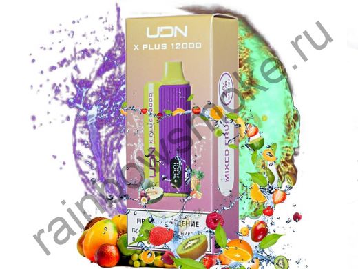 Электронная сигарета UDN X Plus 12000 - Mixed Fruit (Фруктовый Микс)