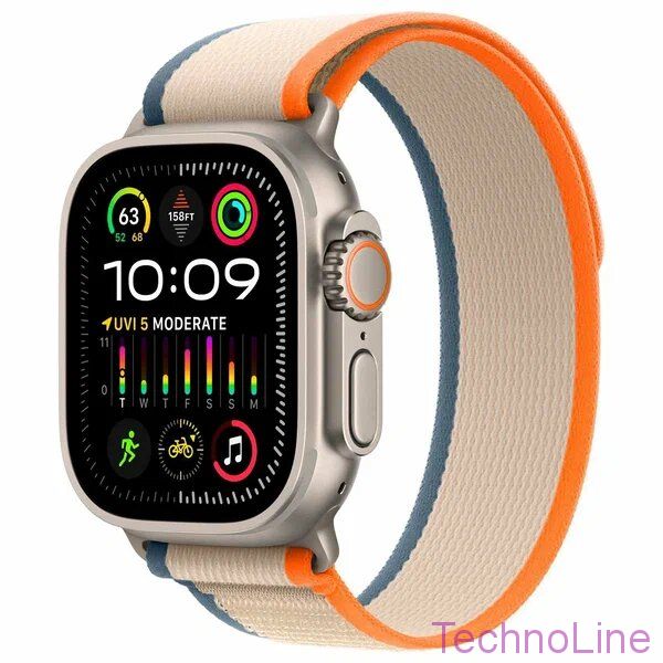 Часы Apple Watch Ultra 2 49 мм GPS + Cellular Titanium Case with Orange/Beige Trail Loop S/M