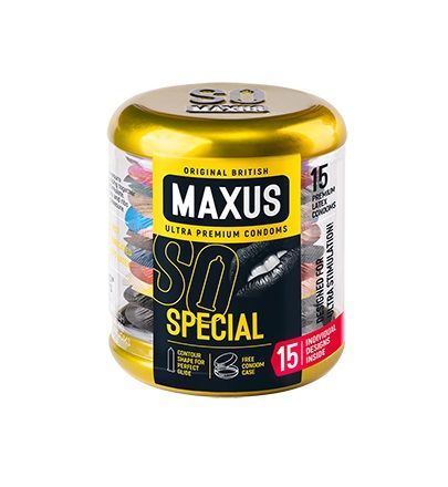 Презервативы Maxus Special № 15 (точечно-ребристые) в кейсе