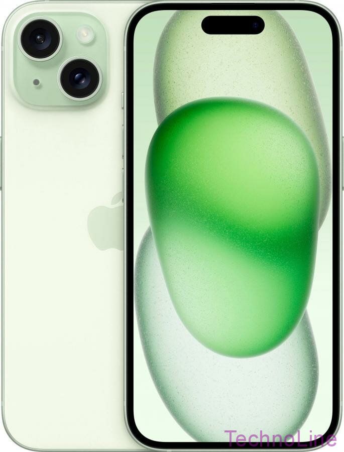 Смартфон Apple iPhone 15 128 ГБ, Dual: nano SIM, зелeный 2SIM [HongKong]