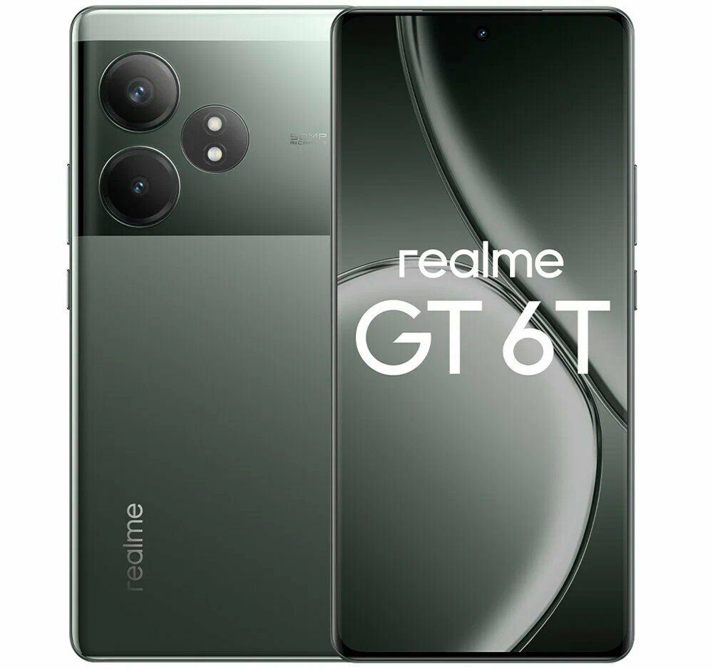 realme GT 6T 8/256 ГБ RU, Dual nano SIM, Razor Green RU