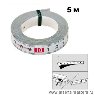 Самоклеящаяся стальная мерная лента TAJIMA Pit Measure 5 м / 13 мм PIT-50 PIT50MWL00 1-1