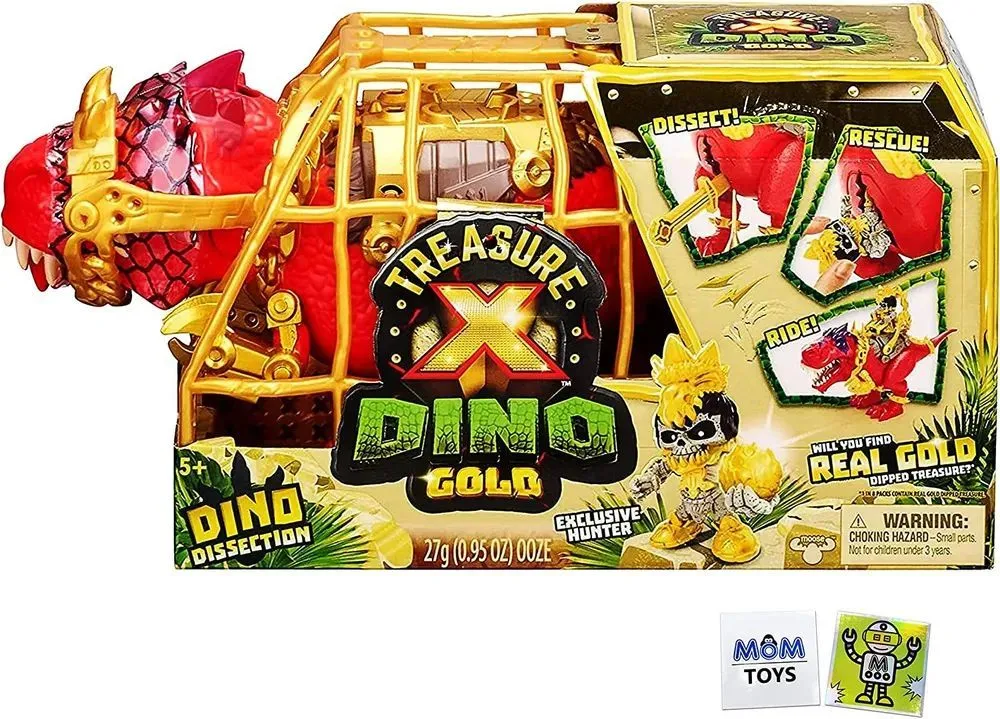 Набор интерактивной игрушки Treasure X Dino Gold Красный Т-Рекс 41644