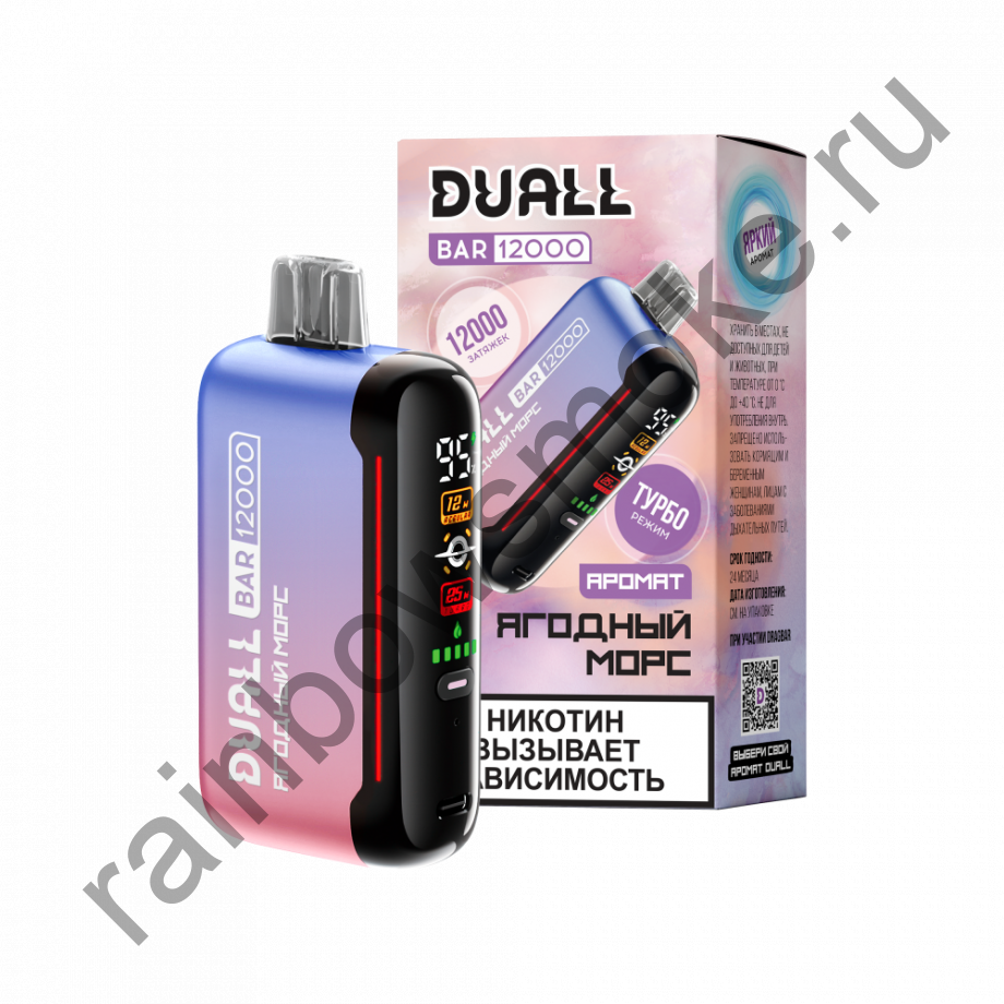 Одноразовая ЭС Duall Bar 12000 - Ягодный Морс (Berry Juice)