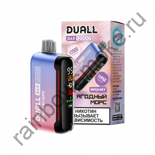 Одноразовая ЭС Duall Bar 12000 - Ягодный Морс (Berry Juice)