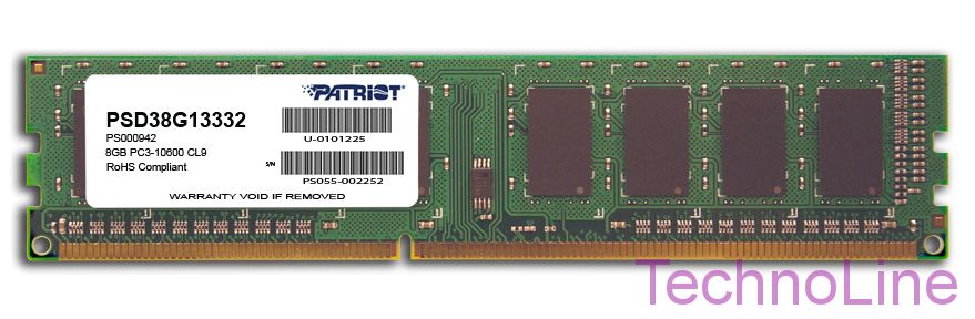 Модуль памяти DDR3 8Gb Patriot 1333 PSD38G13332