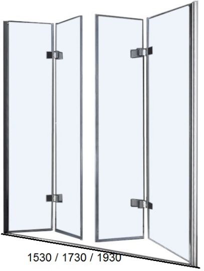 Распашная душевая дверь для проема CEZARES ELENA-W-BS-22-180-C-Cr схема 5