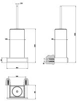 Gessi Eleganza Ёршик 46419031 хром схема 1