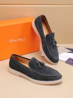 Мужские лоферы Santoni с кисточками