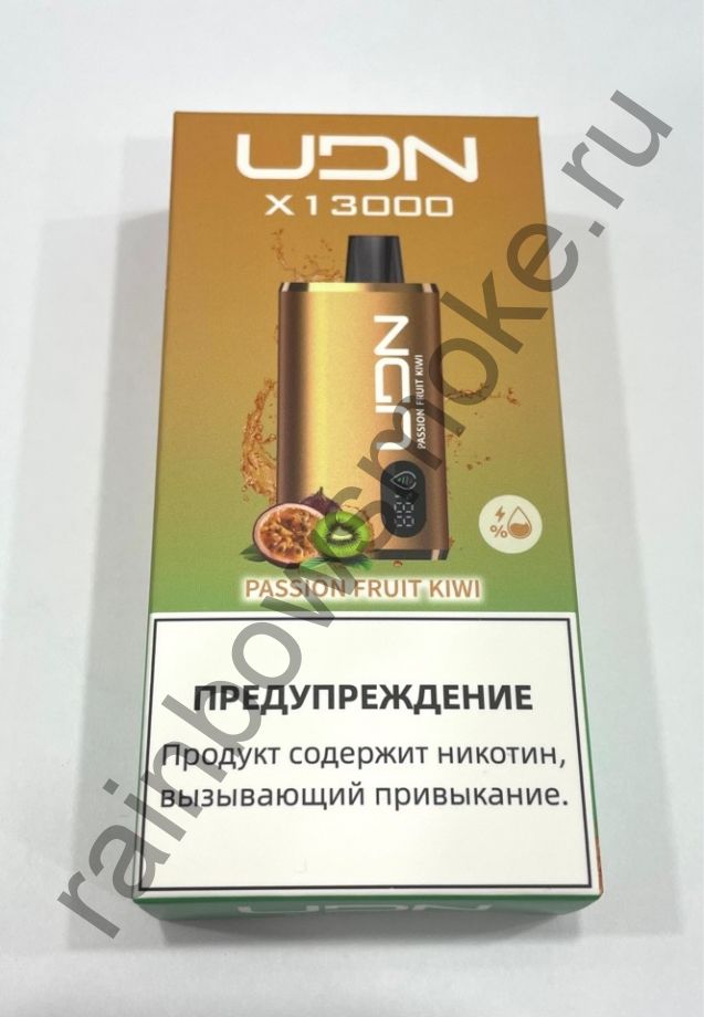 Электронная сигарета UDN X 13000 - Passion Fruit Kiwi (Маракуйя Киви)