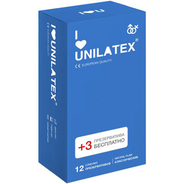 Презервативы классические Unilatex Natural Plain 15 шт