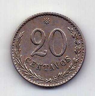 20 сентаво 1900 Парагвай UNC