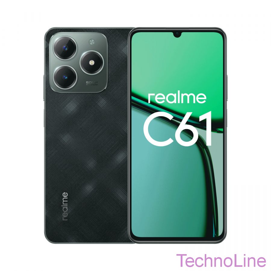 Realme C61 8/256 ГБ, темно-зеленый RU