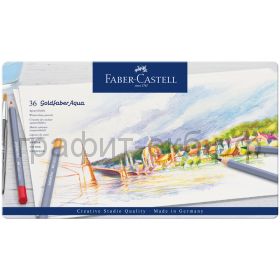 Карандаши акв.36цв.Faber-Castell Goldfaber Aqua металл.коробка 114636