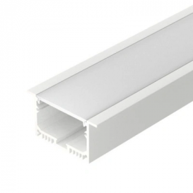 Профиль с Экраном Arlight SL-LINIA62-F-2500 WHITE+OPAL Белый, Алюминий 021374 / Арлайт