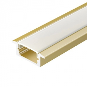 Профиль Arlight LINE-2308-F-2000 ANOD GOLD Золото Светлое, Алюминий 039989 / Арлайт