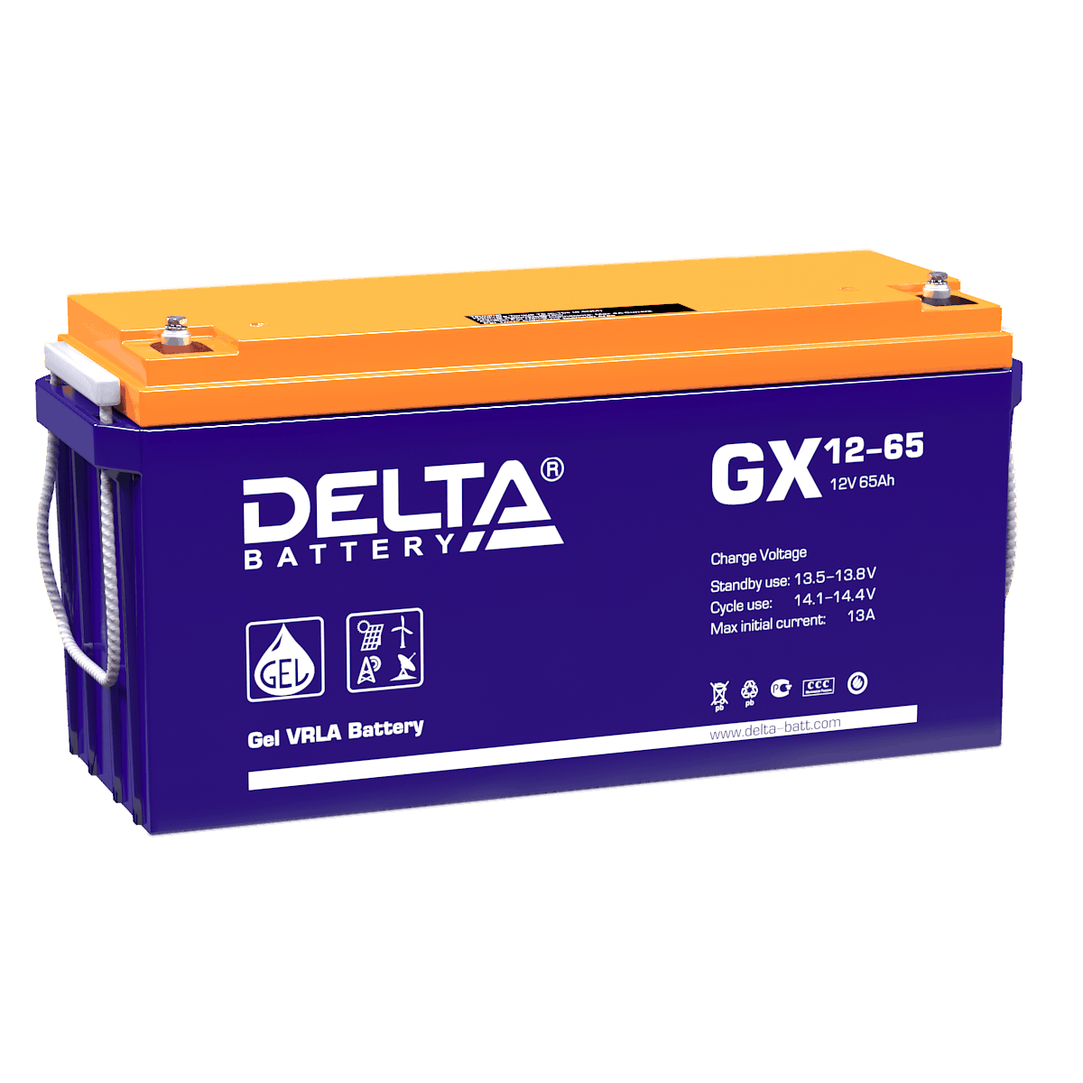 Аккумуляторная батарея Delta GX 12-65