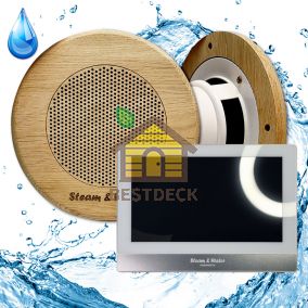 Комплект домашней акустической системы с караоке-усилителем Steam & Water SOUND SAUNA R2