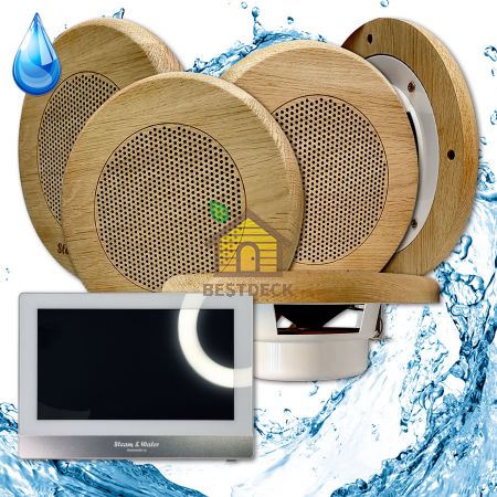 Комплект домашней акустической системы с караоке-усилителем Steam & Water SOUND SAUNA R5