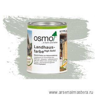 Непрозрачная краска для наружных работ Osmo 2735 дымчато-серая 0,75 л Landhausfarbe Osmo-2735-0.75 11400143