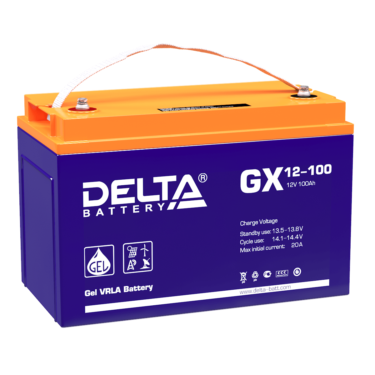 Аккумуляторная батарея Delta GX 12-100