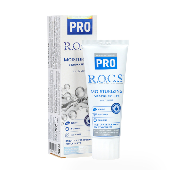 Зубная паста R.O.C.S., Moisturizing, увлажняющая, 74 г