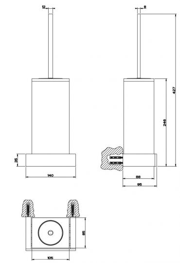 Изображение Gessi Rettangolo Ёршик 20820