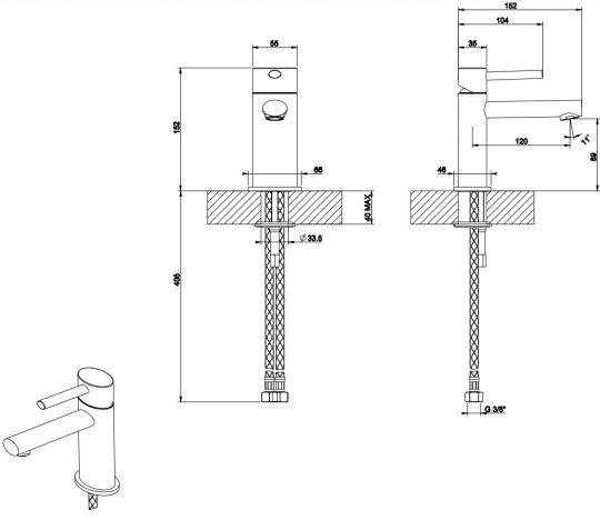 Изображение Gessi Ovale смеситель для раковины 23002