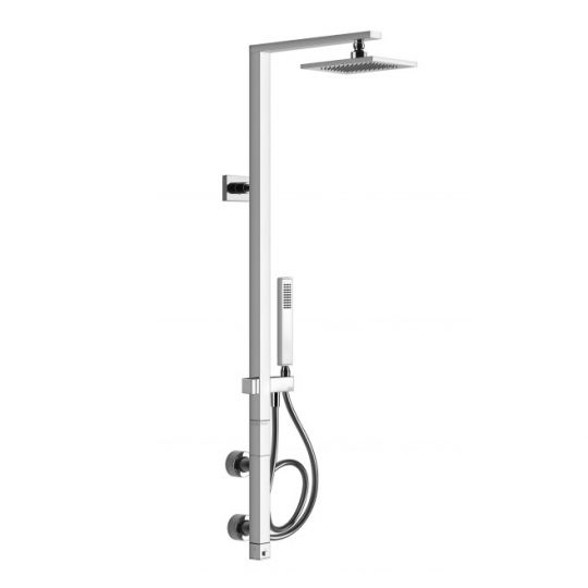 Душевая колонна с тропическим душем Gessi Rettangolo 23407 ФОТО