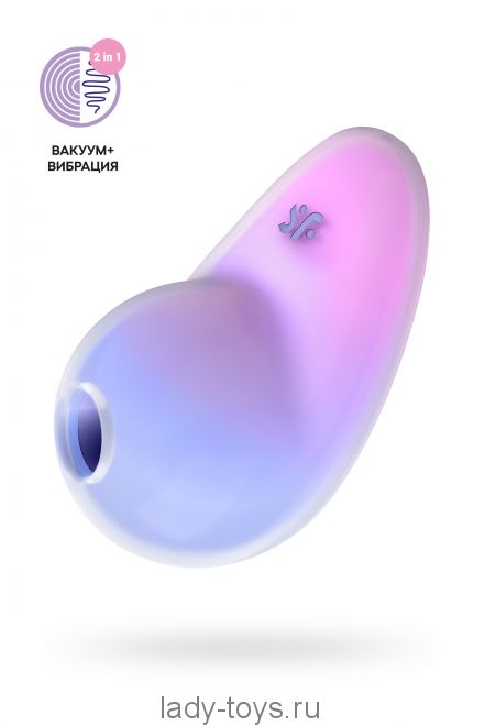 Вакуумный стимулятор клитора Satisfyer Pixie Dust, силикон, фиолетовый, 9,4 см