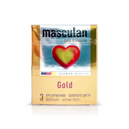 Презервативы Masculan 5 ultra gold № 3 (утонченный латекс золотого цвета) 3 шт.