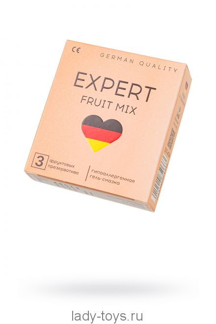 Презервативы EXPERT Fruit Mix Germany 3 шт. (фруктовые ароматизированные)