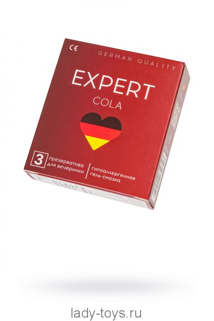 Презервативы EXPERT Cola Germany 3 шт. (аромат Колы)