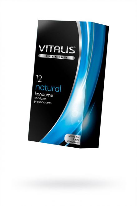 Презервативы VITALIS PREMIUM № 12 natural - классические (ширина 53 мм)