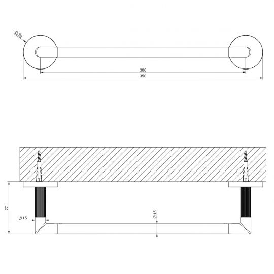 Изображение Держатель для полотенец Gessi Ingranaggio Accessories 63897