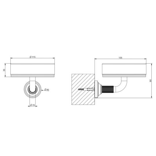 Настенная мыльница белая Gessi Venti20 Accessories 65401 ФОТО